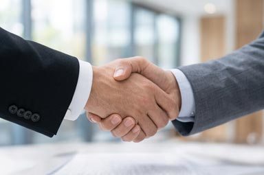 Business handshake