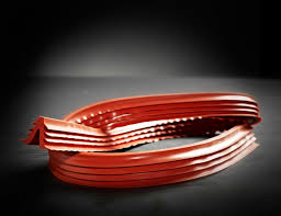 Red silicone profiles