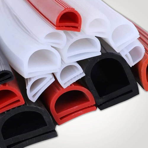 White silicone tubes